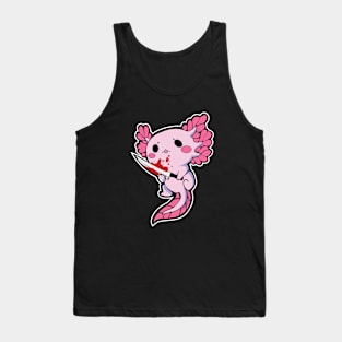 Psycholotl - Funny Psycho Axolotl Tank Top